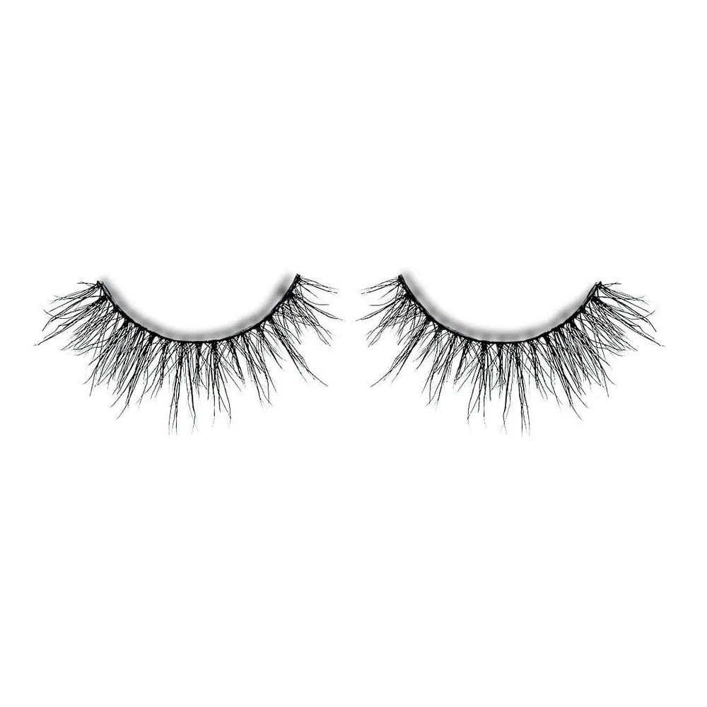 Essential strip lash pair laid flat showing the soft tapered shape